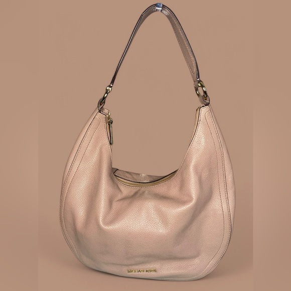 Michael Kors Bedford Crescent Leather Large Convertible Shoulder Bag - Picture 1 of 12
